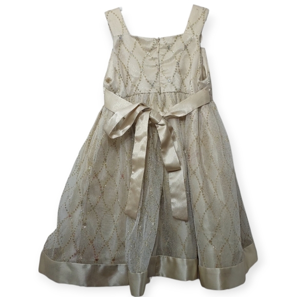 LOVE Little Girl's Size 2T Dress Champagne Gold Sleeveless Formal Wedding - Picture 3 of 7